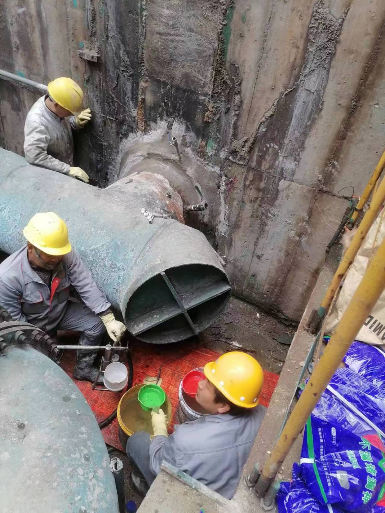 盐城建湖县穿墙管堵漏